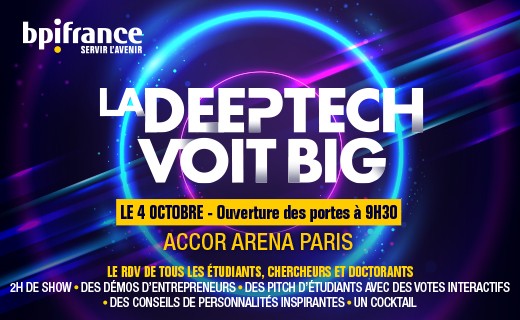 Inserm Transfert partenaire de la Deeptech voit BIG le 4 octobre !