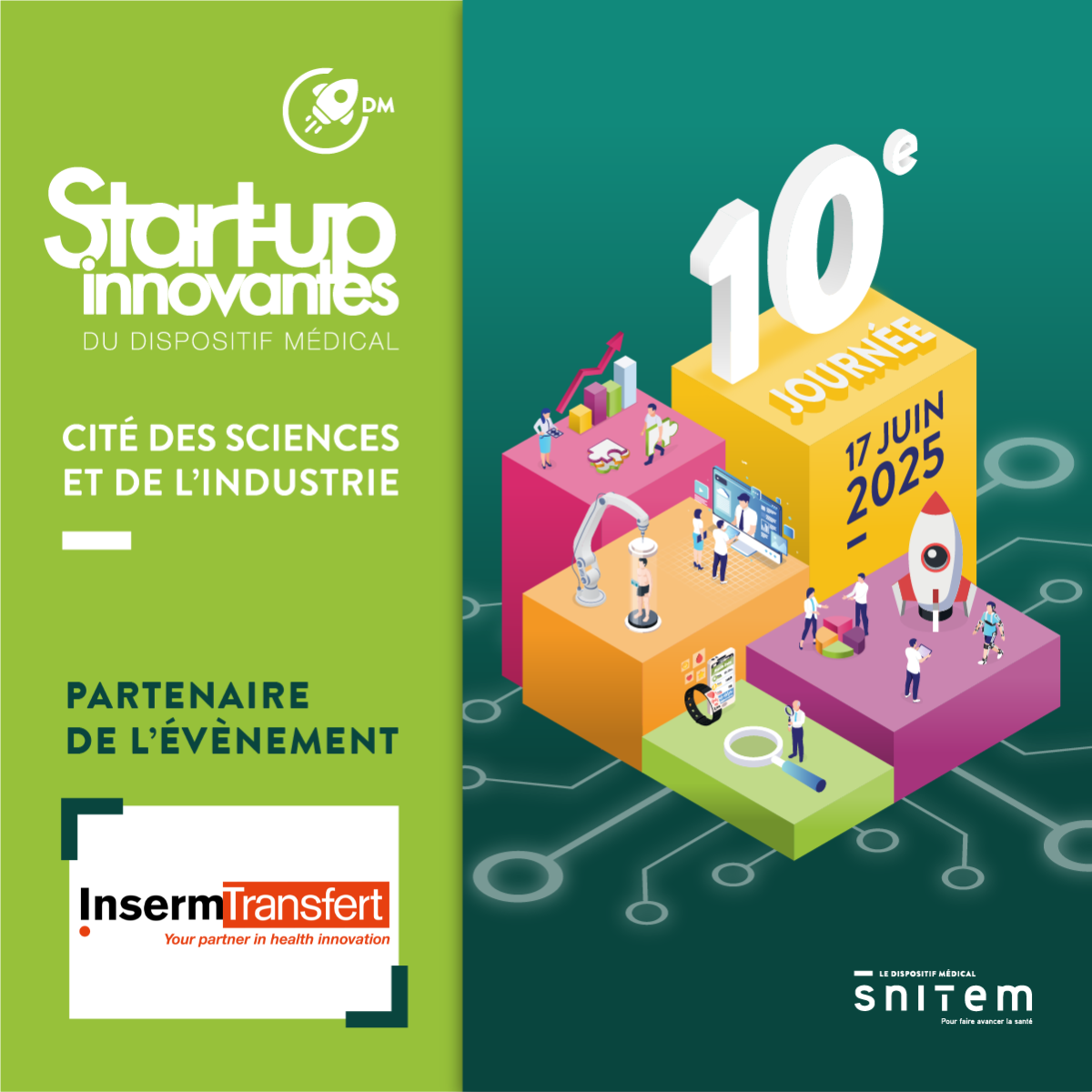 Inserm Transfert est partenaire de la 10ème journée du SNITEM le 17 juin !